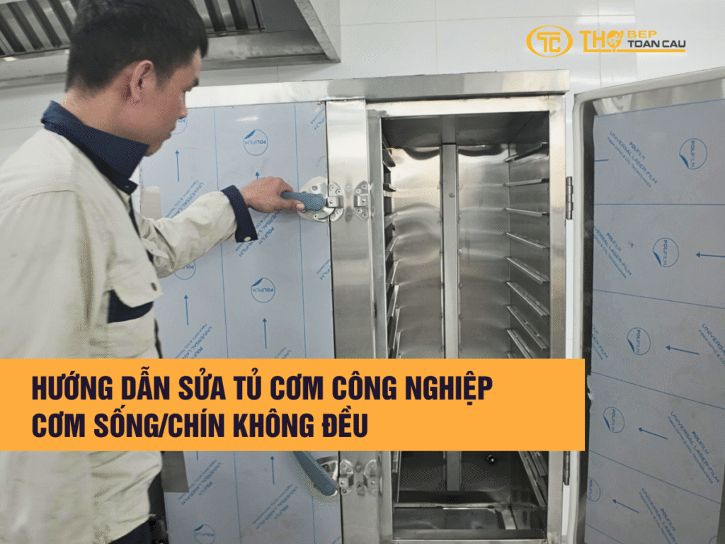 Hướng Dẫn Sửa Tủ Cơm Công Nghiệp Cơm Sống/Chín Không Đều