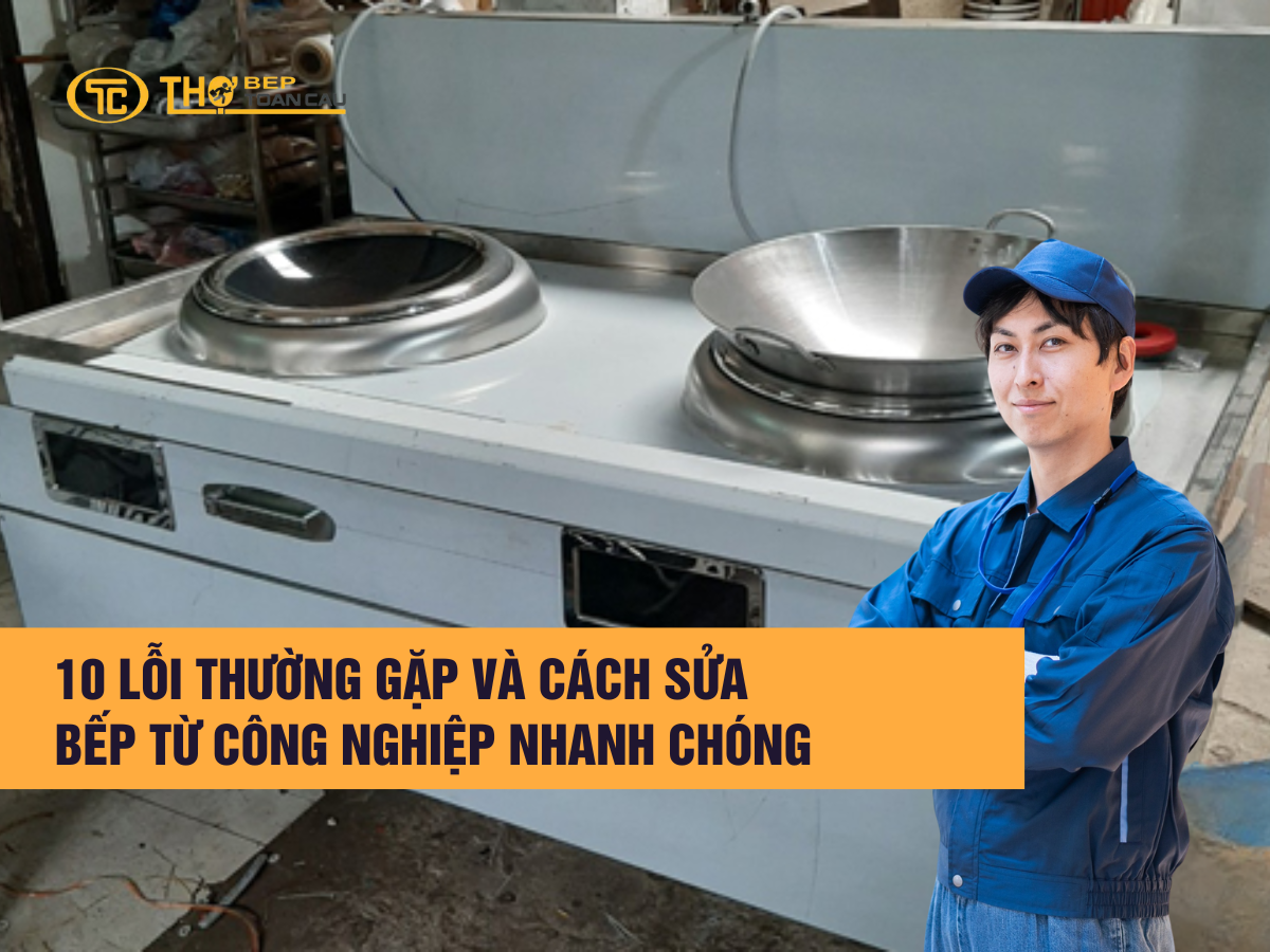 10 Lỗi Thường Gặp Và Cách Sửa Bếp Từ Công Nghiệp Nhanh Chóng